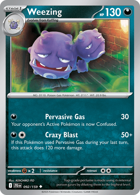 JTG - 92 - Weezing - Uncommon