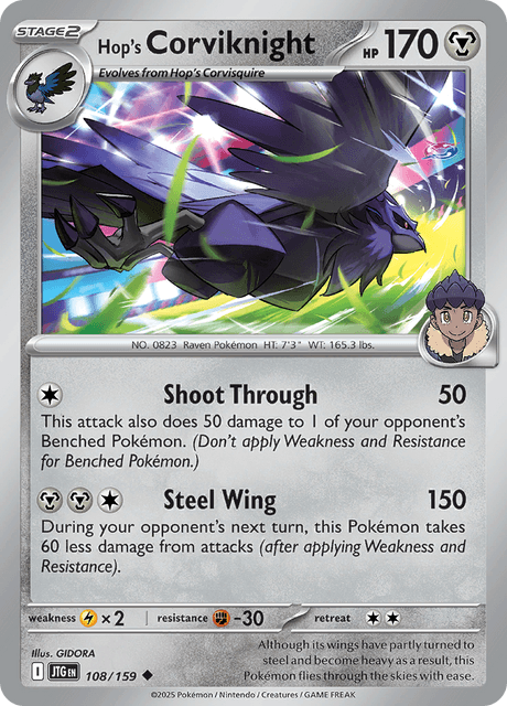 JTG - 108 - Hop's Corviknight - Uncommon