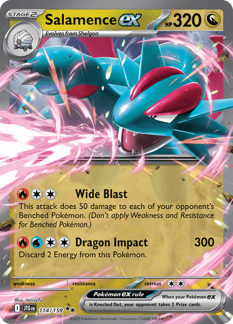 JTG - 114 - Salamence ex - Double Rare