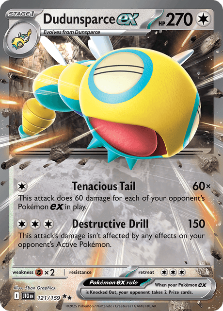 JTG - 121 - Dudunsparce ex - Double Rare
