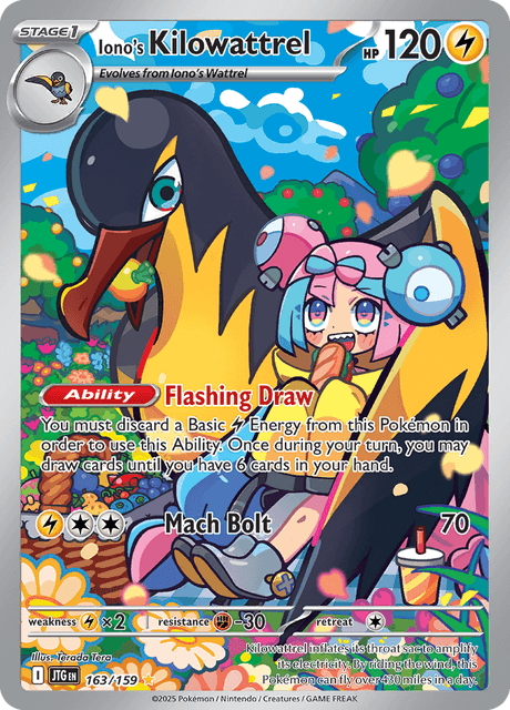 JTG - 163 - Iono's Kilowattrel - Art Rare