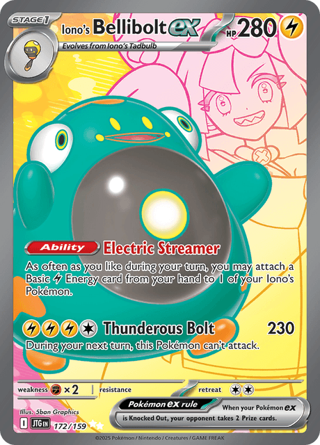 JTG - 172 - Iono's Bellibolt ex - Ultra Rare