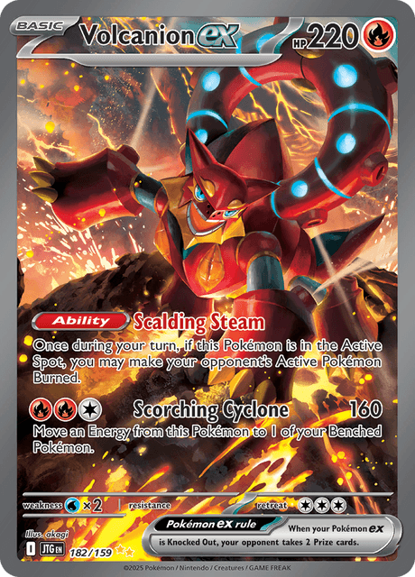 JTG - 182 - Volcanion ex - Special Art Rare