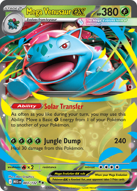 MEG - 3 - Mega Venusaur ex - Double Rare