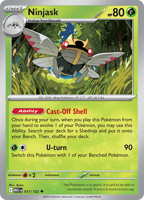 MEG - 17 - Ninjask - Uncommon