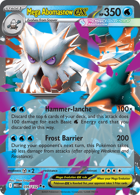 MEG - 36 - Mega Abomasnow ex - Double Rare