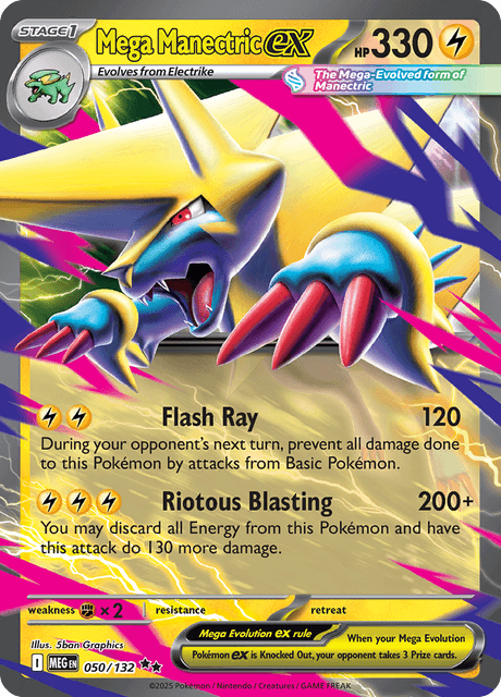 MEG - 50 - Mega Manectric ex - Double Rare
