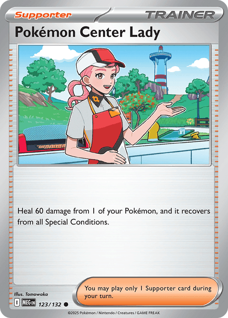 MEG - 123 - Pokémon Center Lady - Common ESPAÑOL