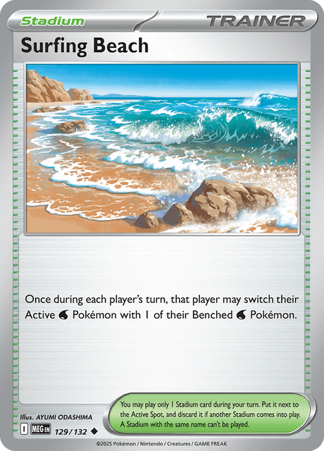 MEG - 129 - Surfing Beach - Uncommon