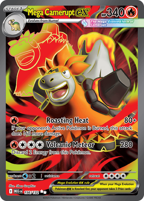MEG - 156 - Mega Camerupt ex - Ultra Rare