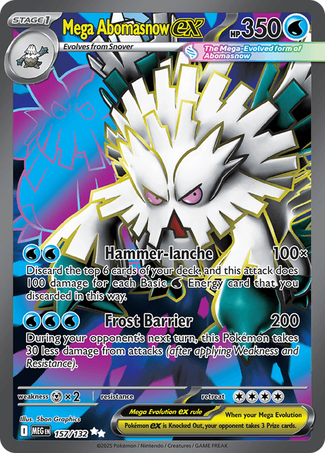 MEG - 157 - Mega Abomasnow ex - Ultra Rare ESPAÑOL