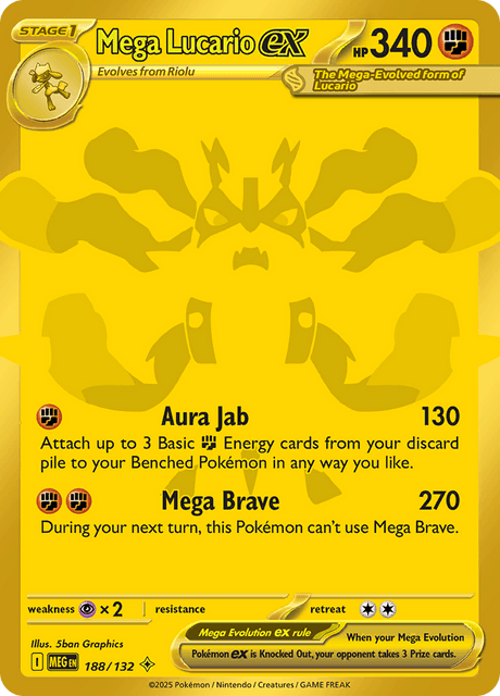 MEG - 188 - Mega Lucario ex - Secret Rare