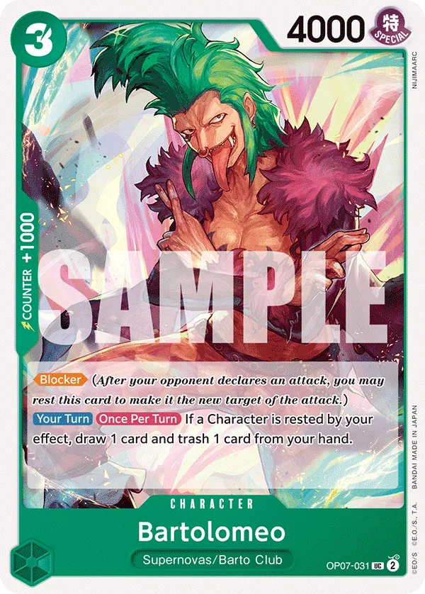 OP07-031 - Bartolomeo - Character