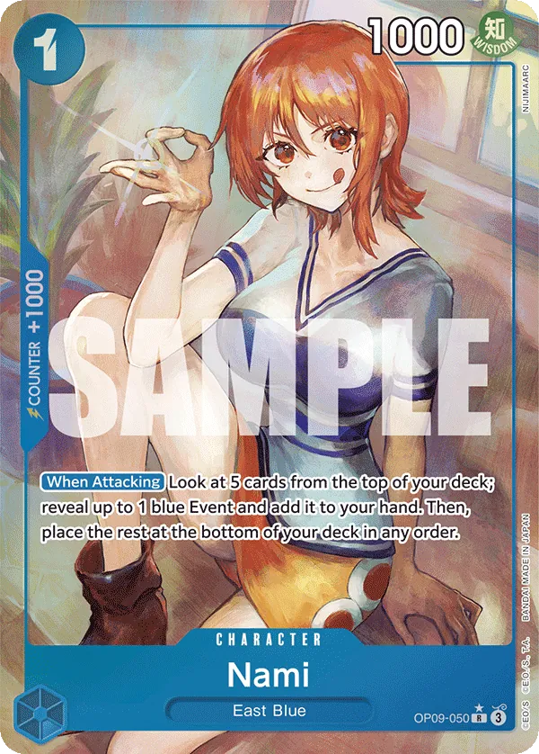 OP09-050 - Nami - Character SR