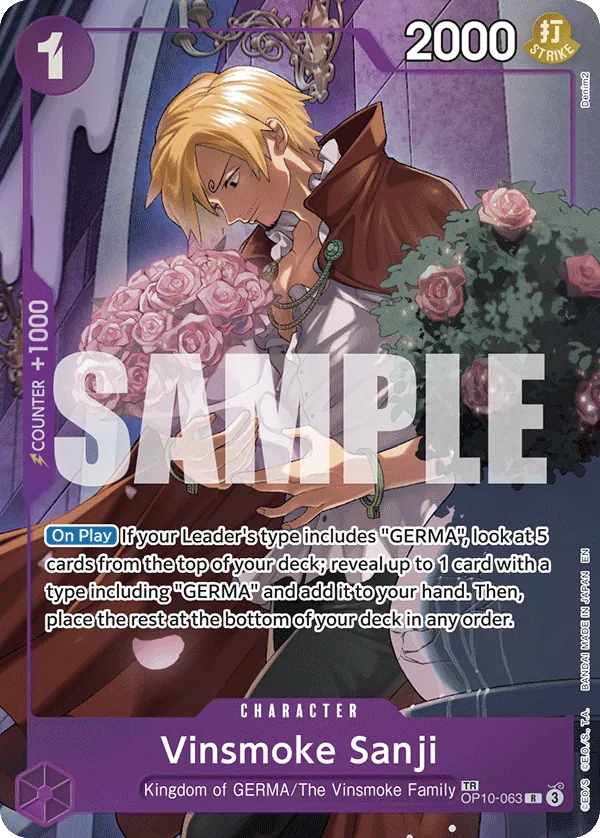 OP10-063 - Vinsmoke Sanji - Character - Treasure Rare