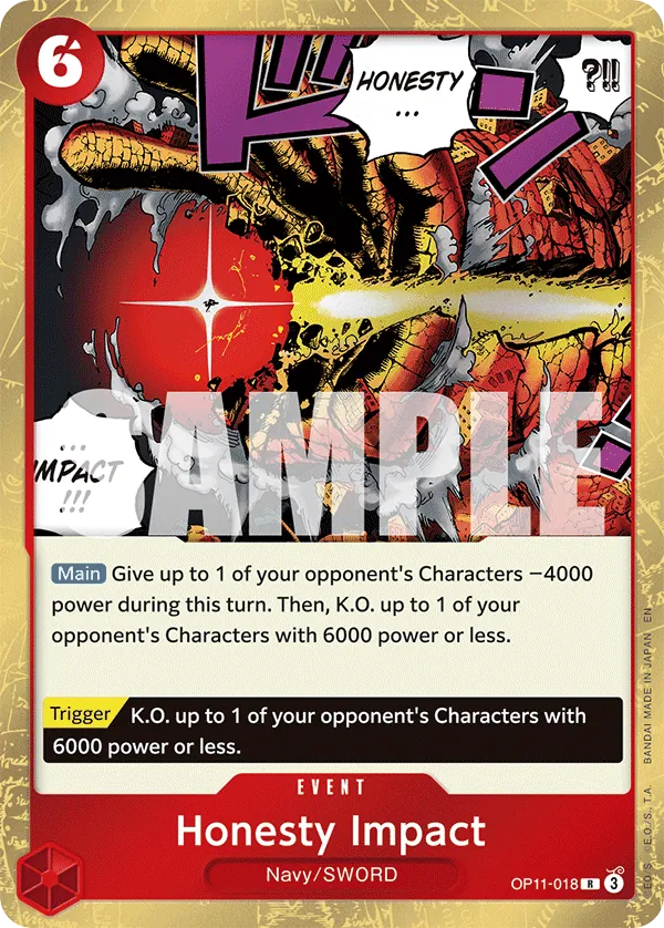 OP11-018 - Honesty Impact - Event - Rare