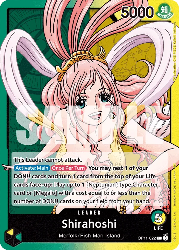 OP11-022 - Shirahoshi - Leader - Leader
