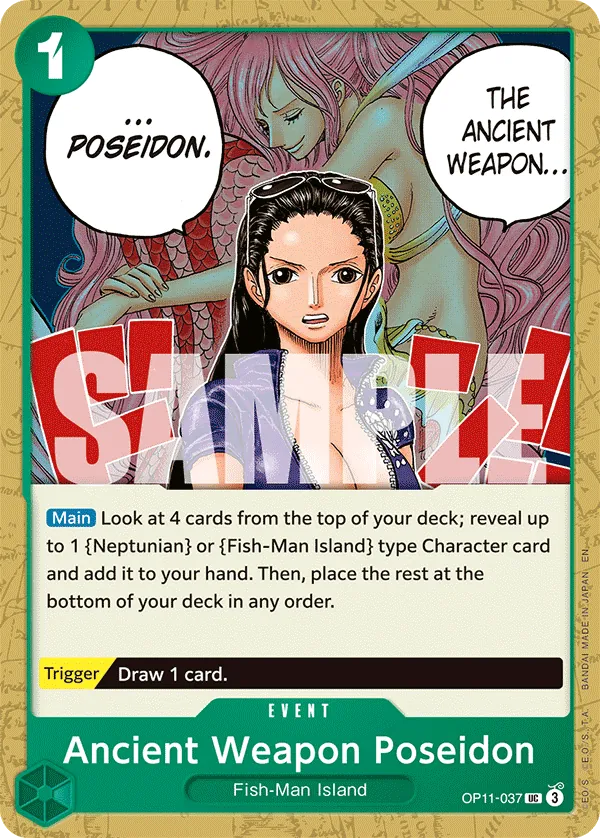 OP11-037 - Ancient Weapon Poseidon - Event - Uncommon