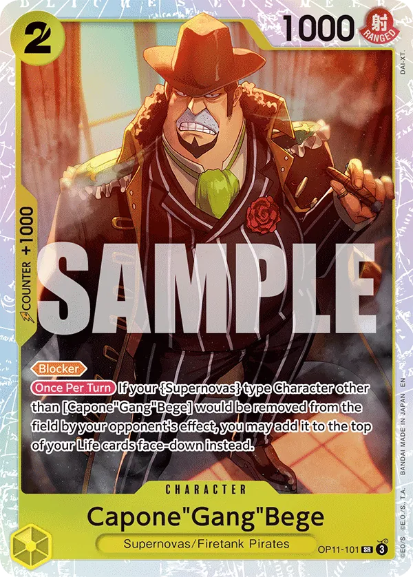 OP11-101 - Capone"Gang"Bege - Character - Super Rare