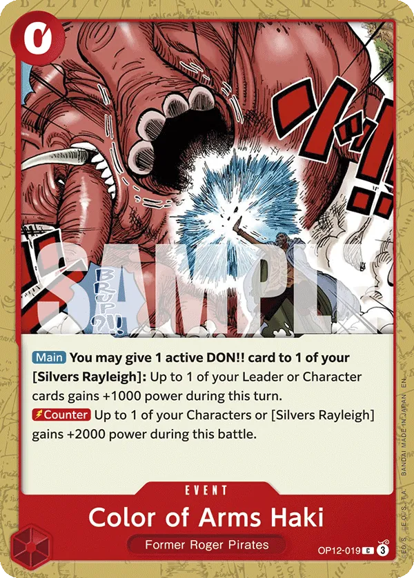 OP12-019 - Color of Arms Haki - Event - Common
