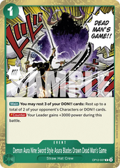 OP12-037 - Demon Aura Nine Sword Style Asura Blades Drawn Dead Man's Game - Event - Rare