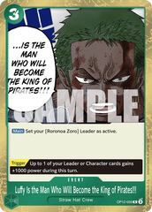 OP12-039 - Luffy Is the Man Who Will Become the King of Pirates!!! - Event - Rare