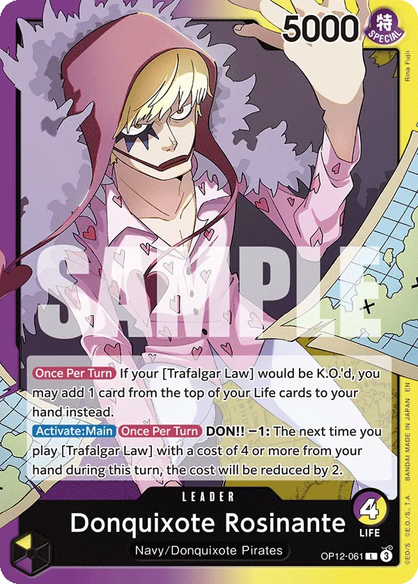 OP12-061 - Donquixote Rosinante - Leader - Leader