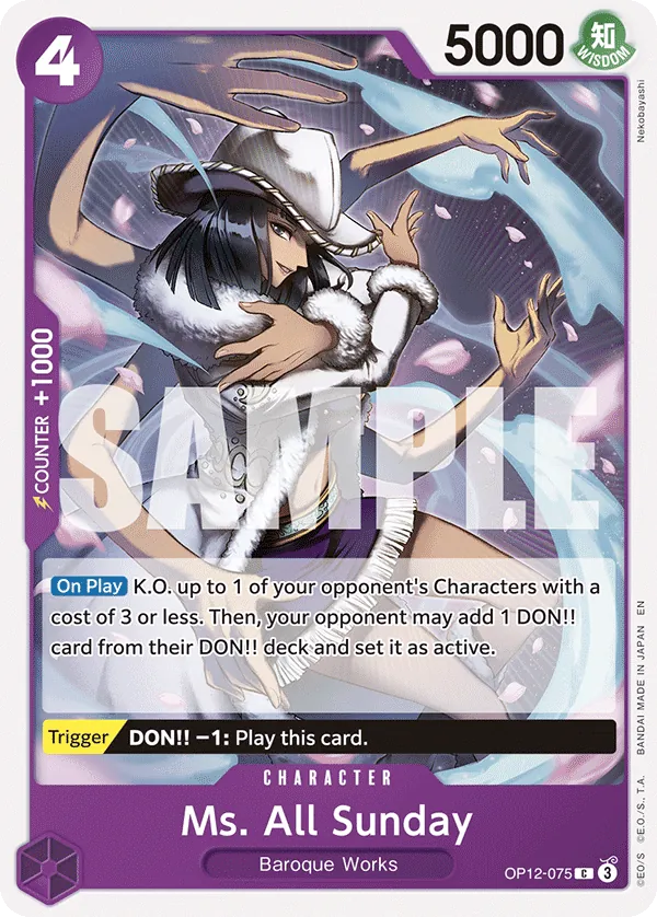 OP12-075 - Ms. All Sunday - Character - Common