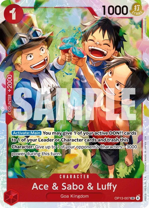OP13-007 - Ace & Sabo & Luffy - Character - Super Rare
