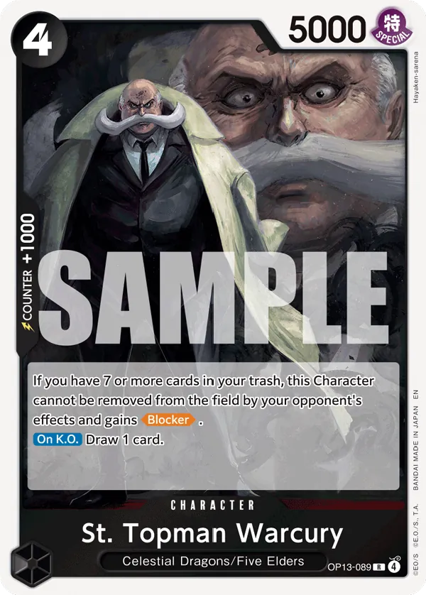 OP13-089 - St. Topman Warcury - Character - Rare