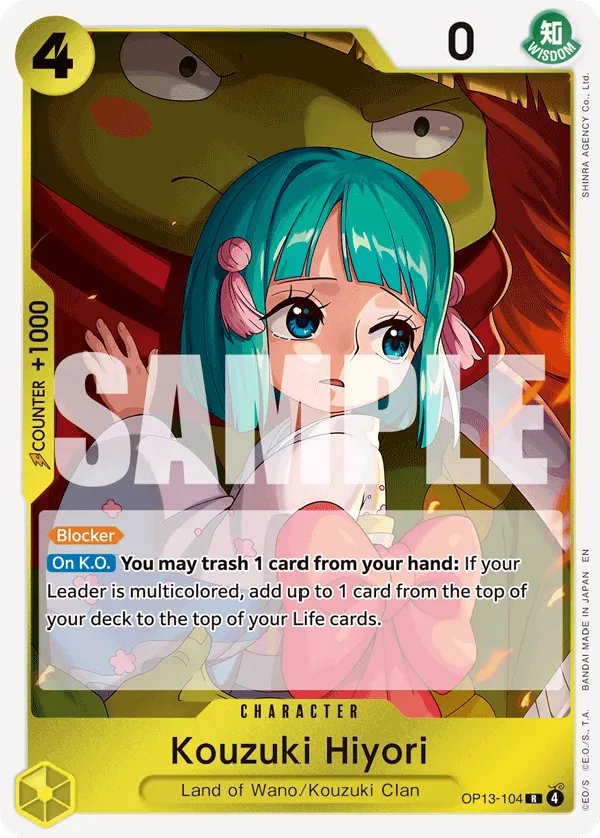 OP13-104 - Kouzuki Hiyori - Character - Rare