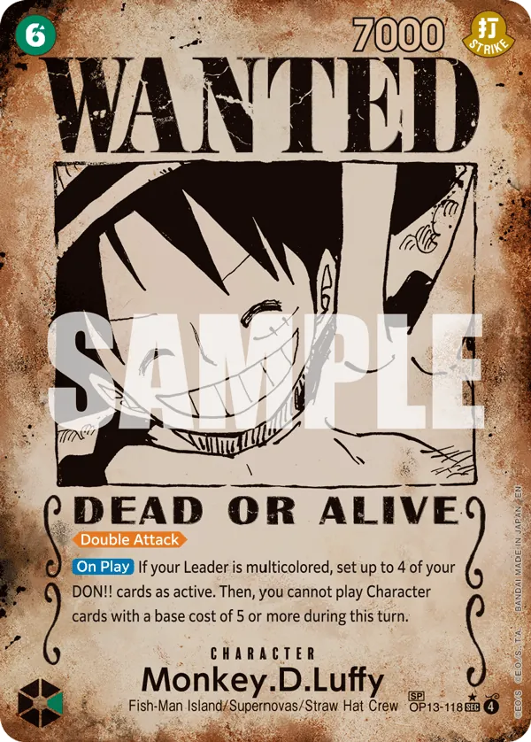 OP13-118 - Monkey.D.Luffy - Character - Special Card