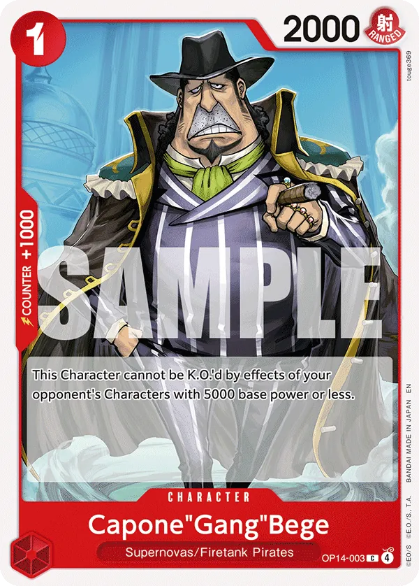 OP14-003 - Capone"Gang"Bege - Character - Common
