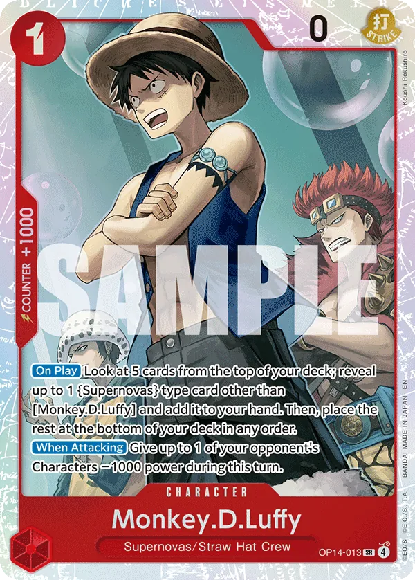 OP14-013 - Monkey.D.Luffy - Character - Super Rare