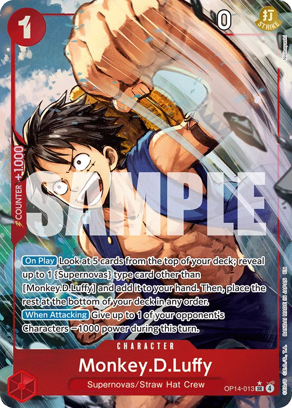 OP14-013 - Monkey.D.Luffy - Character - AA -