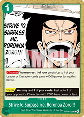 OP14-036 - Strive to Surpass me, Roronoa Zoro!!! - Event - Common
