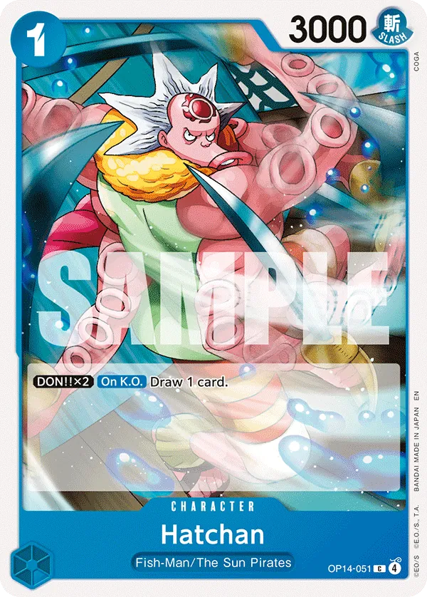 OP14-051 - Hatchan - Character - Common -