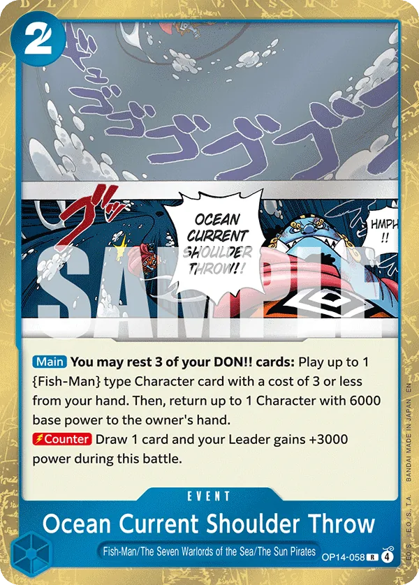 OP14-058 - Ocean Current Shoulder Throw - Event - Rare -