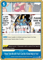 OP14-059 - Please Take Me with You!! I Can Be of Great Help to You!! - Event - Uncommon -