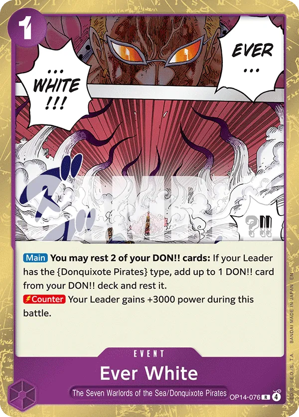 OP14-076 - Ever White - Event - Rare -