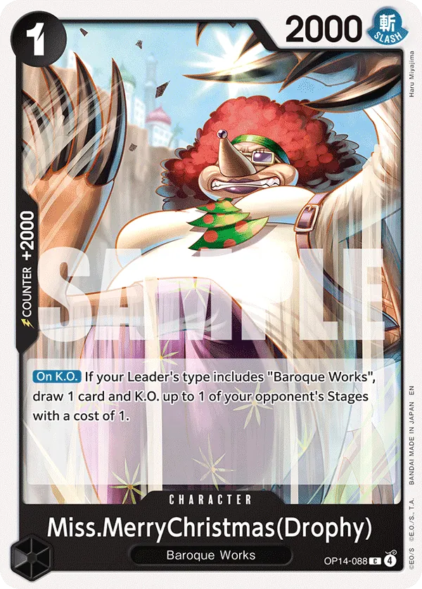 OP14-088 - Miss.MerryChristmas(Drophy) - Character - Common -