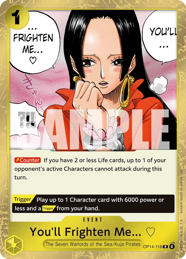 OP14-118 - You'll Frighten Me... ♡ - Event - Rare -