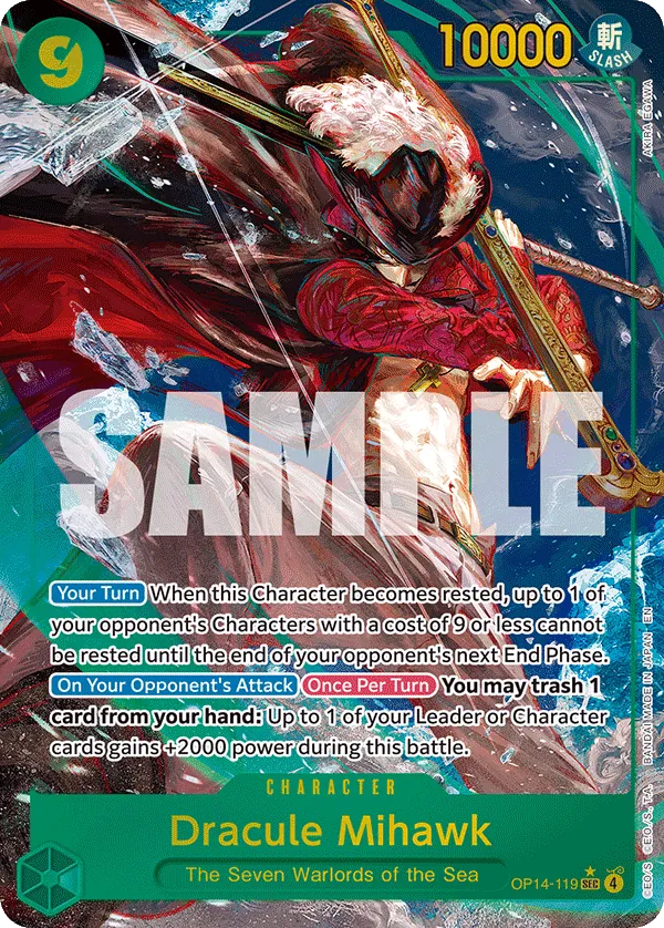 OP14-119 - Dracule Mihawk - Character - AA