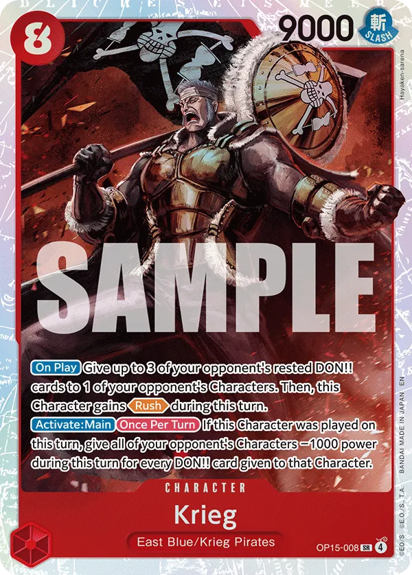 OP15-008 - Krieg - Character - Super Rare