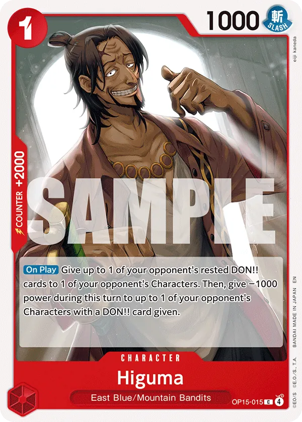 OP15-015 - Higuma - Character - Common