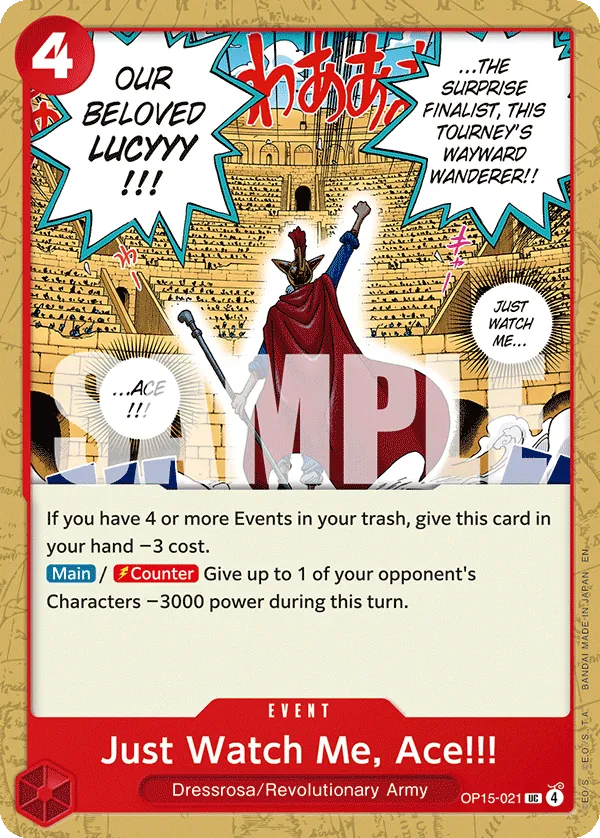 OP15-021 - Just Watch Me, Ace!!! - Event - Uncommon