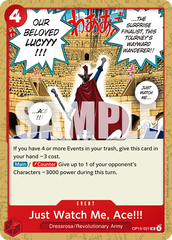 OP15-021 - Just Watch Me, Ace!!! - Event - Uncommon