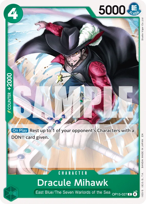 OP15-027 - Dracule Mihawk - Character - Common