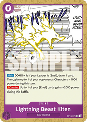 OP15-076 - Lightning Beast Kiten - Event - Uncommon -