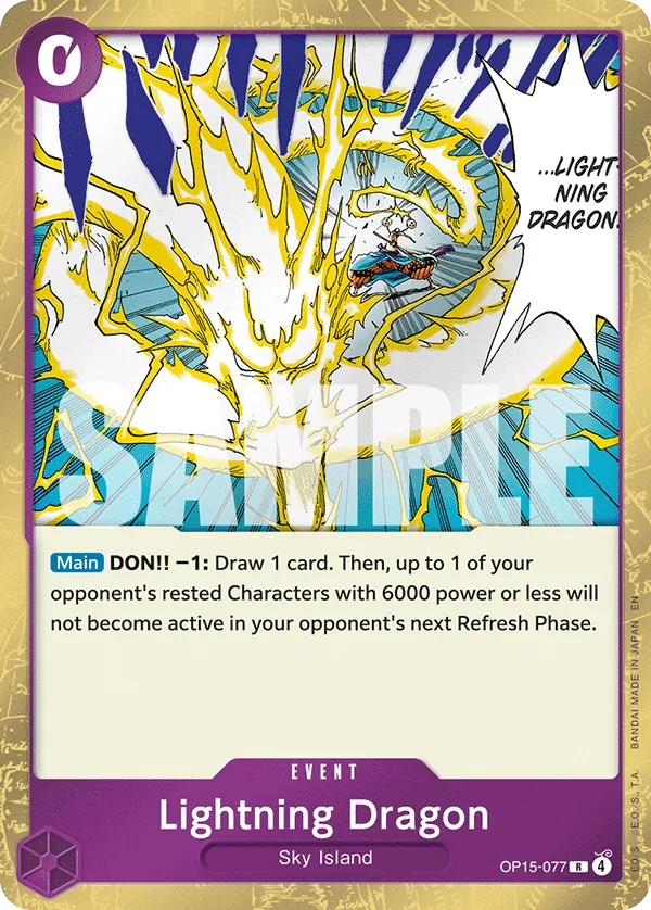 OP15-077 - Lightning Dragon - Event - Rare -